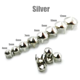 100pcs 4-12mm 4 Claw Cone Spike Nailhead Spots Studs Rivets Punk Rock DIY Leather Craft For Clothing Bag Shoes Parts Decoration
