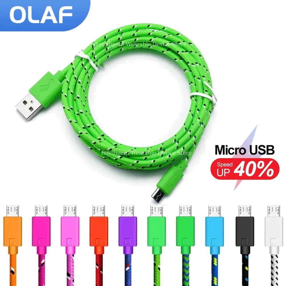 Olaf Micro USB Cable Fast Charging USB A To Micro USB Cable Mobile Phone Charger Data Cord For Samsung Huawei Xiaomi 0.5m-3m