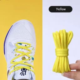 Round Shoelaces Basketball Shoes Men's And Women's Casual Sports Shoe Shoestrings Non-Slip Wear-Resistant White Black Shoe Laces