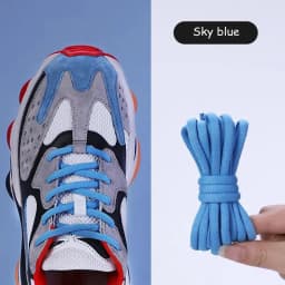 Round Shoelaces Basketball Shoes Men's And Women's Casual Sports Shoe Shoestrings Non-Slip Wear-Resistant White Black Shoe Laces
