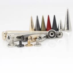10pcs Metal Punk Spikes Cone Bullet Studs Rivets for Leather Craft Bag Garment Clothing Shoes DIY Parts Accessories