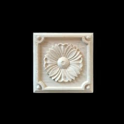Rubber Wood Appliques for Furniture Wood Corner Onlay Home Decoration Accessories Room Decor Wood Decals Figurines Floral