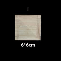 Rubber Wood Appliques for Furniture Wood Corner Onlay Home Decoration Accessories Room Decor Wood Decals Figurines Floral