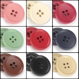 10PCs 15/20/25mm Resin Sewing Buttons Scrapbooking 4 Holes Round Button DIY Sewing Coat Garment Handmade Clothing Accessories