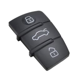 3 Button Replacement key Pad Rubber Remote Key Shell Fob For Audi A1 S1 A3 A4 A5 A6 A8 Q5 Q7 TT RS