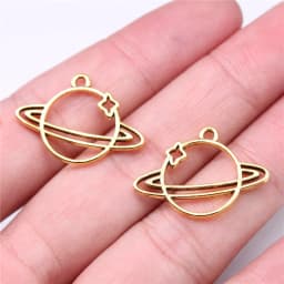WYSIWYG 10pcs 27x19mm 3 Colors Universe Charms Pendant For Jewelry Making DIY Jewelry Findings