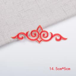 3Pcs Colorful Flower Iron on Appliques Garments Steamers Clothing Embroidery Patch Lace Fabric Sticker Patch Craft Sewing