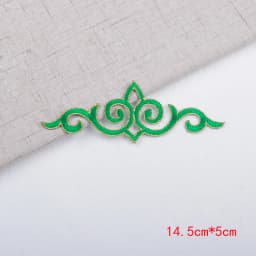 3Pcs Colorful Flower Iron on Appliques Garments Steamers Clothing Embroidery Patch Lace Fabric Sticker Patch Craft Sewing