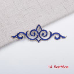3Pcs Colorful Flower Iron on Appliques Garments Steamers Clothing Embroidery Patch Lace Fabric Sticker Patch Craft Sewing
