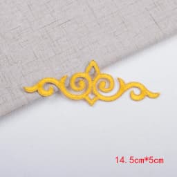 3Pcs Colorful Flower Iron on Appliques Garments Steamers Clothing Embroidery Patch Lace Fabric Sticker Patch Craft Sewing