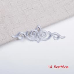 3Pcs Colorful Flower Iron on Appliques Garments Steamers Clothing Embroidery Patch Lace Fabric Sticker Patch Craft Sewing