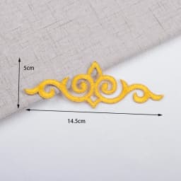 3Pcs Colorful Flower Iron on Appliques Garments Steamers Clothing Embroidery Patch Lace Fabric Sticker Patch Craft Sewing