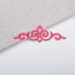 3Pcs Colorful Flower Iron on Appliques Garments Steamers Clothing Embroidery Patch Lace Fabric Sticker Patch Craft Sewing