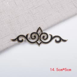3Pcs Colorful Flower Iron on Appliques Garments Steamers Clothing Embroidery Patch Lace Fabric Sticker Patch Craft Sewing