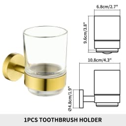 Brushed Gold Bathroom Accessories Towel Rack Toilet Brush Roll Paper Holder Towel Bar Hook Soap Dish Bathrom Hardware Wall Shelf