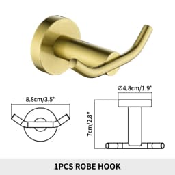 Brushed Gold Bathroom Accessories Towel Rack Toilet Brush Roll Paper Holder Towel Bar Hook Soap Dish Bathrom Hardware Wall Shelf