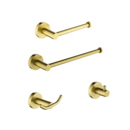 Brushed Gold Bathroom Accessories Towel Rack Toilet Brush Roll Paper Holder Towel Bar Hook Soap Dish Bathrom Hardware Wall Shelf