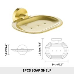 Brushed Gold Bathroom Accessories Towel Rack Toilet Brush Roll Paper Holder Towel Bar Hook Soap Dish Bathrom Hardware Wall Shelf