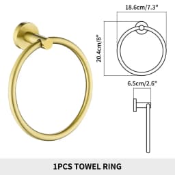 Brushed Gold Bathroom Accessories Towel Rack Toilet Brush Roll Paper Holder Towel Bar Hook Soap Dish Bathrom Hardware Wall Shelf