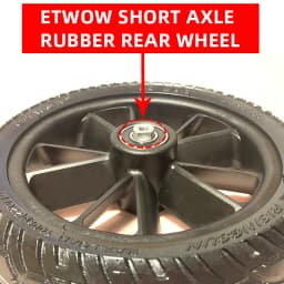 Original Etwow Rubber Rear Wheel for E-twow S2 Electric Scooter 24V Master 36VBooster Plus 48V GT