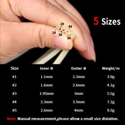 2M/Bag 5 Sizes Saltwater Fishing Sabiki Rig Protection Tube Soft Rubber White Luminous Green Sleeve High Brightness & Long Lumo