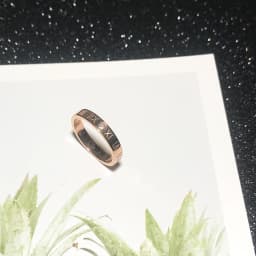 Ramos Fashion Zircon Roman Number Couple Ring Rose Gold Color Woman Gift Titanium Steel Jewelry Not Change Color Drop Shipping