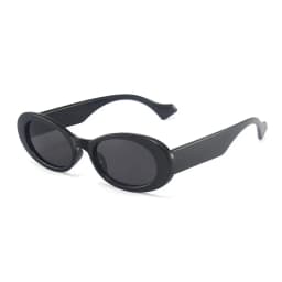 SO&EI Ins Popular Fashion Small Oval Sunglasses Women Vintage Leopard Jelly Color Eyewear Men Trending Sun Glasses Shades UV400