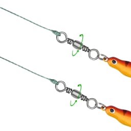 DNDYUJU 10/30pcs Carbon Steel Fishing Swivels Solid Barrel Swivel Fishing Line Hooks Connector for Sea Fishing Lure Connector