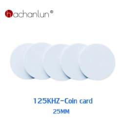 Sticker Coin-Card 125khz RFID EM4305 Adhesive Sticker Coin Card Rewritable Copy Clone Card Diameter 25mm 1/5pcs