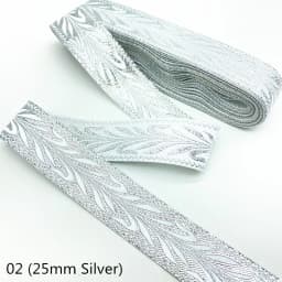 7 Yards Gold Silver Vintage Ethnic Embroidery Lace Ribbon Boho Trim DIY Clothes Bag Accessories Embroidered Fabric