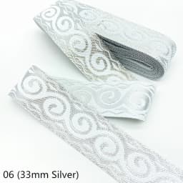7 Yards Gold Silver Vintage Ethnic Embroidery Lace Ribbon Boho Trim DIY Clothes Bag Accessories Embroidered Fabric