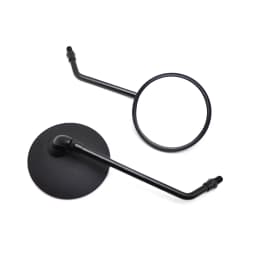Black Round Motorcycle Rearview Mirrors Universal 8 10mm Side Mirror For Honda Vespa Scooter Chooper KYMCO Kawasaki Vulcan S 650
