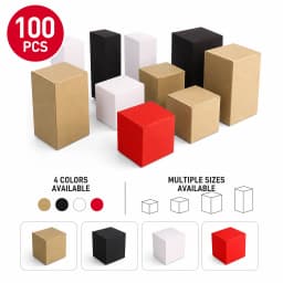 100pcs Brown Kraft Paper Box For Packaging Handmade Soap Packing Box Small Gift Package Party Craft Gift Boxes