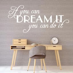 Large Quotes Motivating Dream Phrases Wall Sticker Home Decoration Accessories If You Can Dream It You Can Do It Vinyl Stickers
