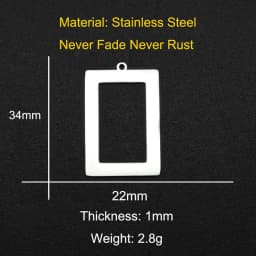 10pcs/lot 316 Stainless Steel Geometric Moon Star Waterdrop DIY Earring Connector Charm Wholesale Factory Price