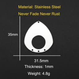 10pcs/lot 316 Stainless Steel Geometric Moon Star Waterdrop DIY Earring Connector Charm Wholesale Factory Price