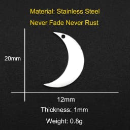 10pcs/lot 316 Stainless Steel Geometric Moon Star Waterdrop DIY Earring Connector Charm Wholesale Factory Price