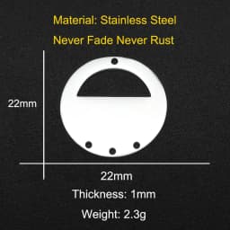 10pcs/lot 316 Stainless Steel Geometric Moon Star Waterdrop DIY Earring Connector Charm Wholesale Factory Price