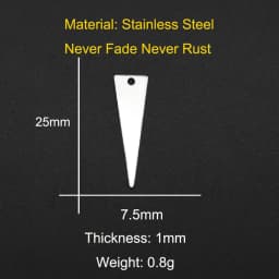 10pcs/lot 316 Stainless Steel Geometric Moon Star Waterdrop DIY Earring Connector Charm Wholesale Factory Price