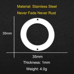 10pcs/lot 316 Stainless Steel Geometric Moon Star Waterdrop DIY Earring Connector Charm Wholesale Factory Price