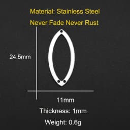 10pcs/lot 316 Stainless Steel Geometric Moon Star Waterdrop DIY Earring Connector Charm Wholesale Factory Price
