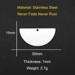 10pcs/lot 316 Stainless Steel Geometric Moon Star Waterdrop DIY Earring Connector Charm Wholesale Factory Price