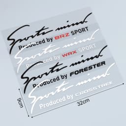 For Subaru Levorg XV Crosstrek Outback Ascent BRZ Exiga Forester Legacy Tribeca WRX Car Lamp Eyebrow Decor Stickers and Decals