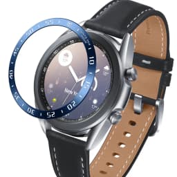 Stainless Steel smartwatch Cover For Samsung Galaxy Watch 3 45mm 41mm Dial Bezel Ring Adhesive AntiScratch protection metal case