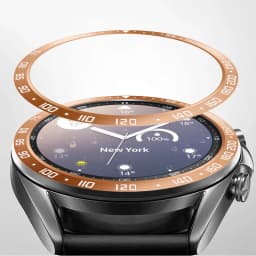 Stainless Steel smartwatch Cover For Samsung Galaxy Watch 3 45mm 41mm Dial Bezel Ring Adhesive AntiScratch protection metal case
