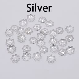 600pcs/Lot 6mm Hollow Flower Cone End Beads Cap Filigree Loose Spacer Beads Caps Cone For DIY Jewelry Finding Making Accessories