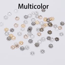600pcs/Lot 6mm Hollow Flower Cone End Beads Cap Filigree Loose Spacer Beads Caps Cone For DIY Jewelry Finding Making Accessories