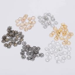 600pcs/Lot 6mm Hollow Flower Cone End Beads Cap Filigree Loose Spacer Beads Caps Cone For DIY Jewelry Finding Making Accessories