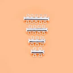 Bracelet necklace jewelry DIY accessories multi row 2 rows 3 rows 4 rows multi circle connecting buckle 925 silver button