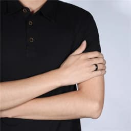 Kolmnsta 6/8mm Black Men Rings Brushed Male Pure Titanium Ring Cool Couple Wedding Band Unisex Dark anillo hombre Allergy free